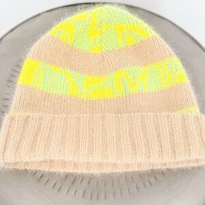Juicy Couture Yellow and Tan Knit Hat